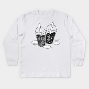 Choose Your Bubble Tea Kids Long Sleeve T-Shirt